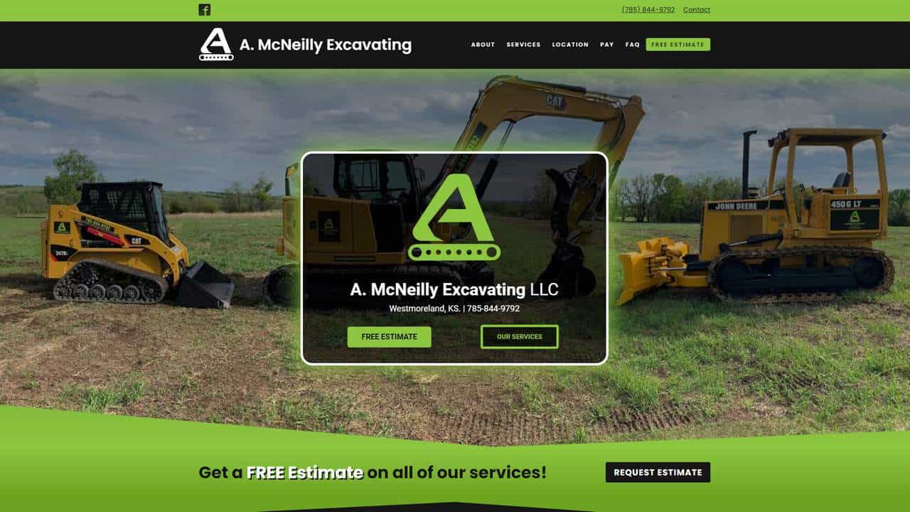 AMC Excavating's New Website
