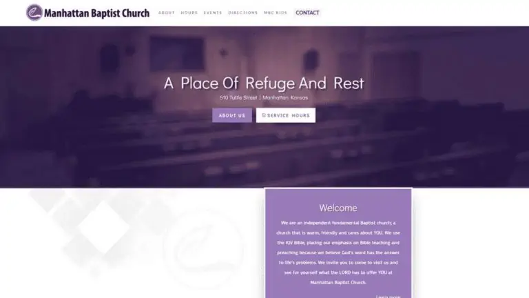 Manhattan Baptist Church web design
