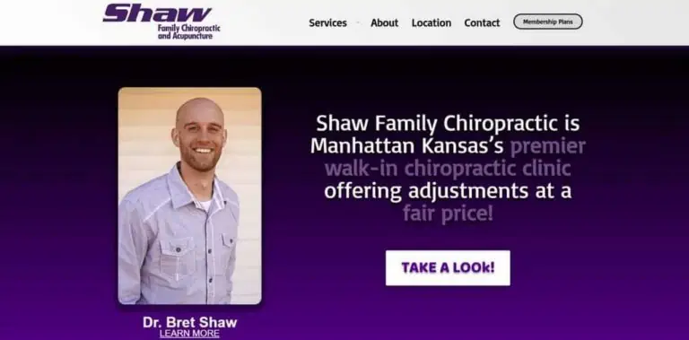 Shaw Family Chiropractic by MKS Web Design