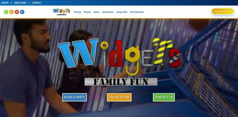 Widgets Family Fun website design