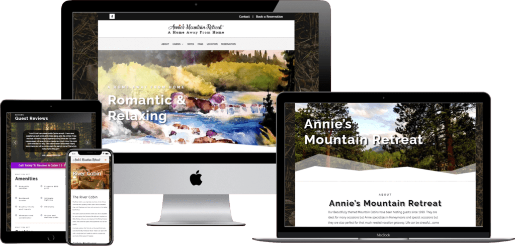 The website for annie's mountain retreat.