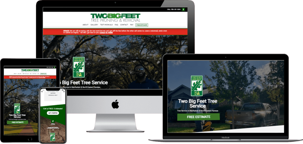 Treefoot website design.