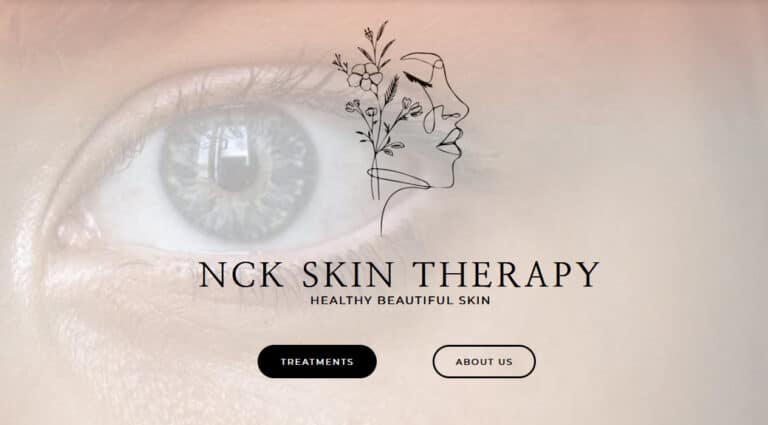 The website for nck skin therapy.